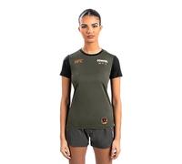 Venum, UFC Adrenaline Fight Week Women’s Dry-Tech T-Shirt, Women's, S, Khaki/Bronze