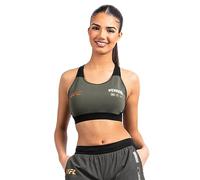 Venum, UFC Adrenaline Fight Week Women’s Sports Bra, Women's, S, Khaki/Bronze