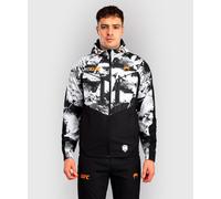 Venum UFC Zenith Fight Week Hooded Jacket Black White Orange - XL