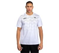 Venum UFC Zenith Men's Black/White/Orange Authentic Fight Week Performance Long Sleeve Rashguard - L