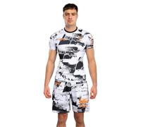 Venum UFC Zenith Men's Black/White/Orange Authentic Fight Week Short Sleeve T-Shirt - L