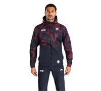 Venum UFC Zenith Men's Navy Blue/Burgundy/Silver Authentic Fight Week Zip Hoodie - M