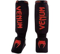 Venum Unisex Kontact Shinguards, Black (Black/Red), One Size