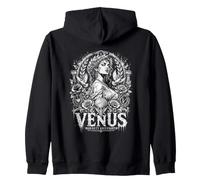 Venus Beauty Ascendant Gothic Mythology Icon Zip Hoodie