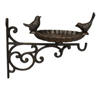 Venus Cast Iron Wall Mounted Bird Bath Feeder with Hanger