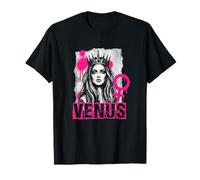 Venus Feminist Graffiti Crowned Goddess Power T-Shirt