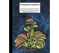 Venus Fly Trap Carnivorous Plant Insectivorous Composition Book 110 Pages Wide Ruled 8,5 x 11 in: Carnivorous Plants Journal