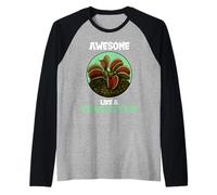 Venus Flytraps Awesome Like a Venus Flytrap Raglan Baseball Tee