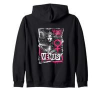 Venus grunge a goddess symbol for female power Zip Hoodie