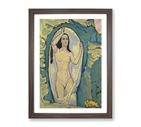 Venus In The Grotto By Koloman Moser Classic Painting Framed Wall Art Print, Ready to Hang Picture for Living Room Bedroom Home Office Décor, Walnut A2 (64 x 46 cm)
