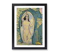 Venus In The Grotto By Koloman Moser Classic Painting Framed Wall Art Print, Ready to Hang Picture for Living Room Bedroom Home Office Décor, Black A2 (64 x 46 cm)