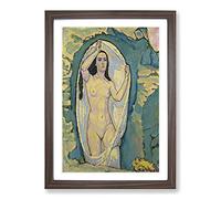 Venus in The Grotto by Koloman Moser Framed Print | A2 Walnut Framed Wall Art | Ready to Hang | Modern Nature Picture | Living Room Bedroom Lounge Office