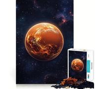 Venus Planet in Starry Space Jigsaw Puzzle 1000 Recall Fun Play Advanced Laser Cutting Tech Holiday Indoor Entertainment Toy (50x75cm)
