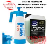VENUS PRO 2LITRE SNOW FOAM PRESSURE PUMP SPRAYER+PREMIUM PH NEUTRAL SNOW FOAM 5L