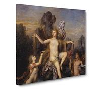 Venus Rising From The Sea by Gustave Moreau Canvas Print | Gallery Wrapped 30mm Frame Wall Art | 20x20 inches | Ready to Hang | Coastal Seascape Picture | Living Room Bedroom Lounge Office