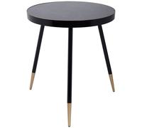 Venus Round Side Table - Black - Side