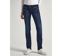 Venus Straight Jeans with Low Rise and Double Buttons Ultra Dark
