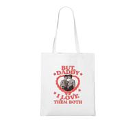 Venus Style But Daddy I Love Them Both Y2K Retro Heart Funny LGBTQ Polyamory Humour Tote Tote Bag White