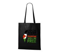 Venus Style From The River To The Sea Palestine Will Be Free Typography Map Tote Bag Black