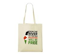 Venus Style From The River To The Sea Palestine Will Be Free Typography Map Tote Bag Natural