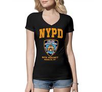 Venus Style Geschenk NYPD Brooklyn 99 Women's V-Neck Black Shirt Size M