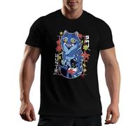 Venus Style Hunters Tiger Fan Derpy Men's Black T-Shirt Size M