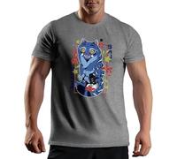 Venus Style Hunters Tiger Fan Derpy Men's Grey T-Shirt Size M