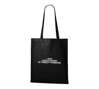 Venus Style I Got Lobotomized At Freddy Fazbears Funny Gaming Meme Ironic Humor Sarcastic Typography Tote Bag Black