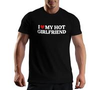 Venus Style I Love My Hot Girlfriend Men's Black T-Shirt Size M