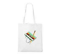 Venus Style Retro 80s 90s Cassette Tape Pencil Nostalgia Throwback The Original Rewind Tote Bag White