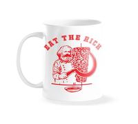 Venus Style Socialist Marxist Humor Eat The Rich Sickle Joke White Coffee Mug