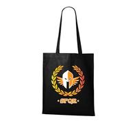 Venus Style SPQR Roman Empire Centurion Warrior Laurel Wreath Ancient Rome Legion Tote Bag Black