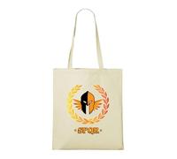 Venus Style SPQR Roman Empire Centurion Warrior Laurel Wreath Ancient Rome Legion Tote Bag Natural