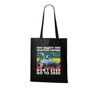 Venus Style Whatever Happens Don't Go To 2020 Retro 80s Vintage Sci-Fi Funny Meme Tote Bag Tote Bag Black