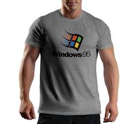 Venus Style Windows 95 man Finland Men's Grey T-Shirt Size M