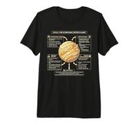 Venus - The Scorching Sister Planet Space Infographic Premium T-Shirt
