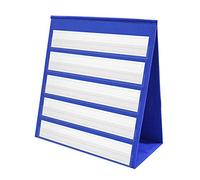 Venus valink Desktop Pocket Chart Teaching Double-sided Self-standing Foldable Display Stand Holder Table top Pocket Chart for Classroom Kindergarten Home, Standard Pocket Chart Centers