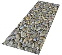 Venus valink Kitchen Floor Mat, Bedroom Soft 3D Stone Pattern Entry Door Floor Mat, Non-Slip Carpet Rug Bathroom Super Absorbent Mat,Antislip Hallway Doormat, Machine Wash Polyester Long Yoga Mat