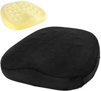 Venus valink Memory Foams Seat Cushion, Slow Rebound Soft Seat Chair Cushion, Home Office Chair Pad, Car Seat Cushion, Washable Plush Cover - Black, 45x40x7cm