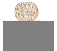 Venus valink Modern Style Wall Mounted Crystal Pendant LED Wall Lamp,Home Decorative Crystal Wall Lights,Bedroom Aisle Living Room Wall E14 Socket Light Holder (1 Pcs Gold)