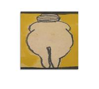 Venus Von Willendorf 1918 by Egon Schiele Poster (1) Decorative Painting Canvas Wall Art Living Room Bedroom 12x12inch(30x30cm)
