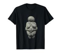Venus von Willendorf Prehistoric Art Body Positive Value Graphic T-Shirt, Men, Black, S