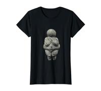 Venus von Willendorf Prehistoric Art Body Positive Value Graphic T-Shirt, Women, Black, XL