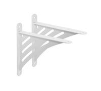 Venus White Contemporary Stylish Decorative Modern Metal Steel Shelf Brackets - 12 Pack