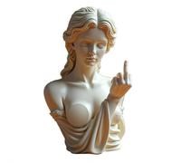 Venus with Attitude Statue - Unapologetic Middle Finger Resin Figurine, Bold Modern Art Decor for Home & Office, ‘Talk to the Hand’ Goddess Statue, Trendy Gift Fit for Women & Men (C)