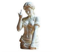 Venus with Attitude - The Original ‘Talk to The Hand’ Icon! Unapologetic Resin Venus Middle Finger Statue,Humorous Art Collectible for Office, Home or Party Decor with Clear Details (F)