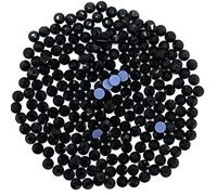VENUS3 Premium DMC Hot Fix Rhinestone Glass Gemstones Sparkling Flat Back Iron or Glue on Diamante DIY Art and Craft Nail Art Bling Beads (SS6: 1.8-2mm - 500 Stones/Pack, Jet Black)