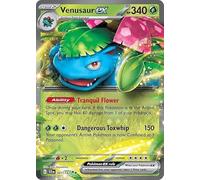 Venusaur ex 001/142 Double Rare Pokemon Card (SV Stellar Crown) + TitanCards Toploader