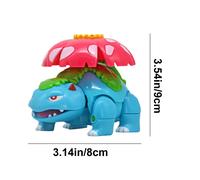 (Venusaur+Poke Ball) Deformable Pokemon Ball Action Figures Pokemon Throw N Pop Poke Ball Collectible Toy