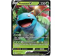 Venusaur V 001/073 Ultra Rare Pokemon Card (Champions Path) + 1x TitanCards® Toploader